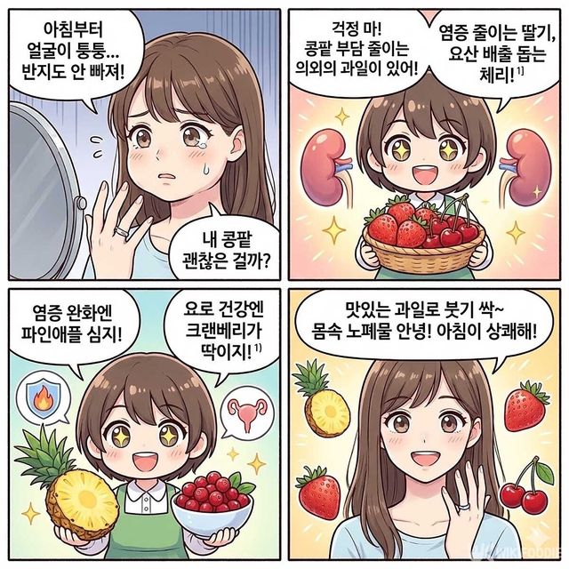 4컷 만화. / 위키푸디