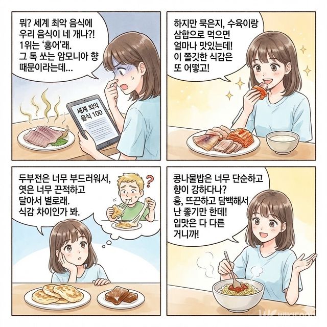 4컷 만화. / 위키푸디