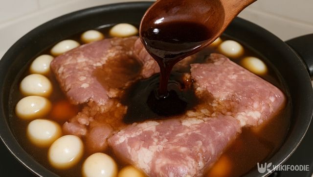 돼지고기 메추리알 장조림 자료 사진. / 위키푸디