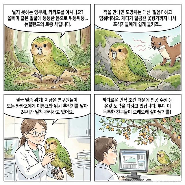4컷 만화. / 위키푸디