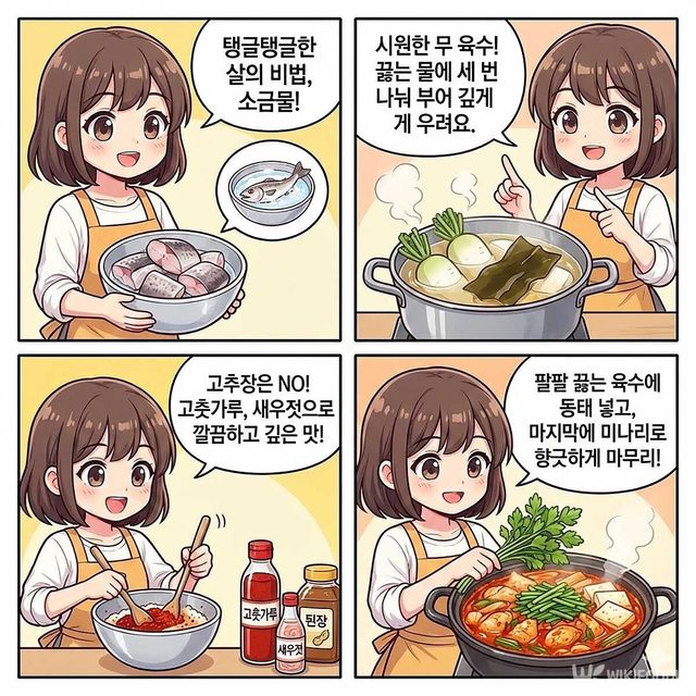 4컷 만화. / 위키푸디