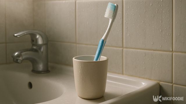욕실에 놓인 칫솔 자료 사진. / 위키푸디