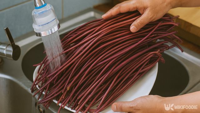 고구마 줄기 자료 사진 . / 위키푸디