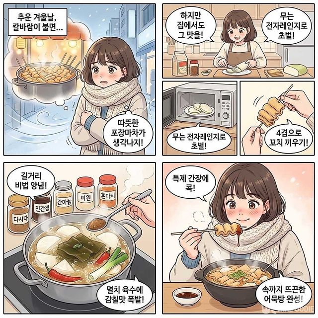 4컷 만화. / 위키푸디