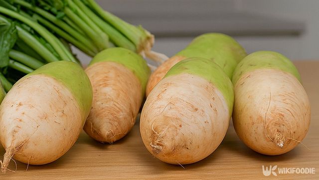 무들이 식탁 위에 올려져 있다. / 위키푸디