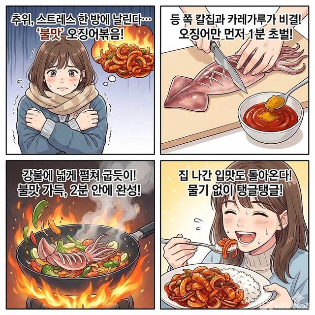 4컷 만화. / 위키푸디