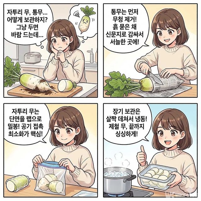 4컷 만화. / 위키푸디
