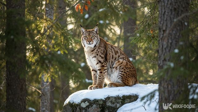 호랑이와 비슷한 외관을 지닌 스라소니가 숲에 서 있다. / Wirestock Creators-shutterstock.com