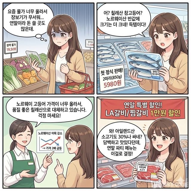4컷 만화. / 위키푸디