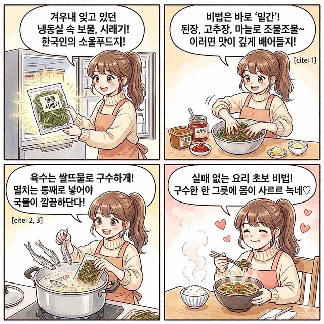 4컷 만화. / 위키푸디
