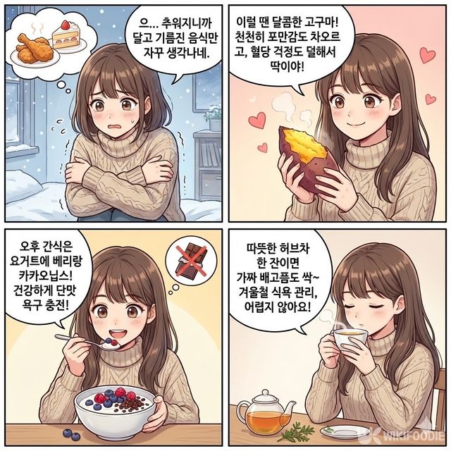 4컷 만화. / 위키푸디
