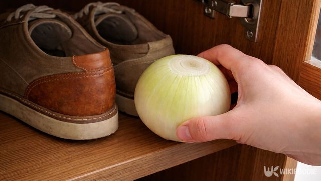 신발장에 양파를 넣고 있다. / 위키푸디