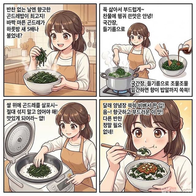 4컷 만화. / 위키푸디