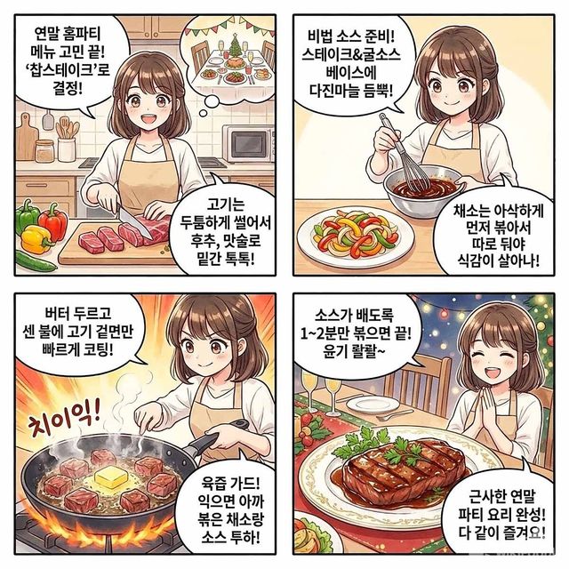 4컷 만화. / 위키푸디