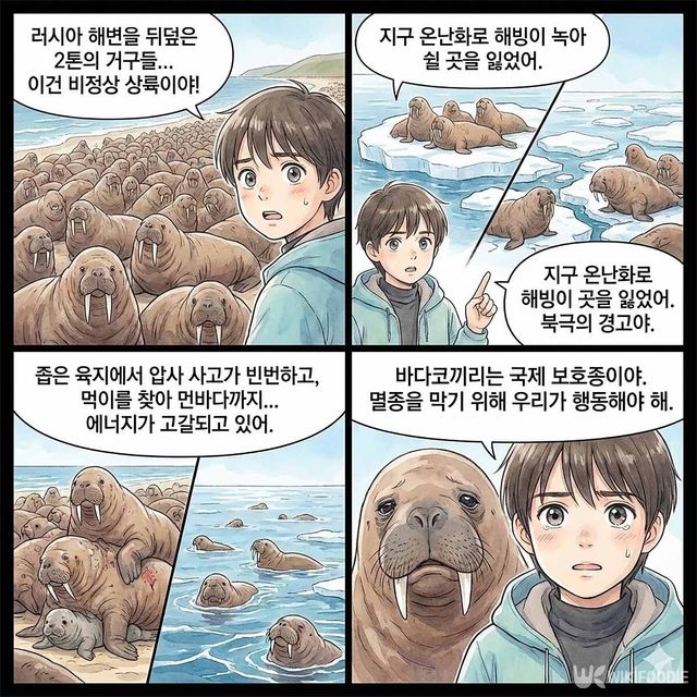 4컷 만화. / 위키푸디