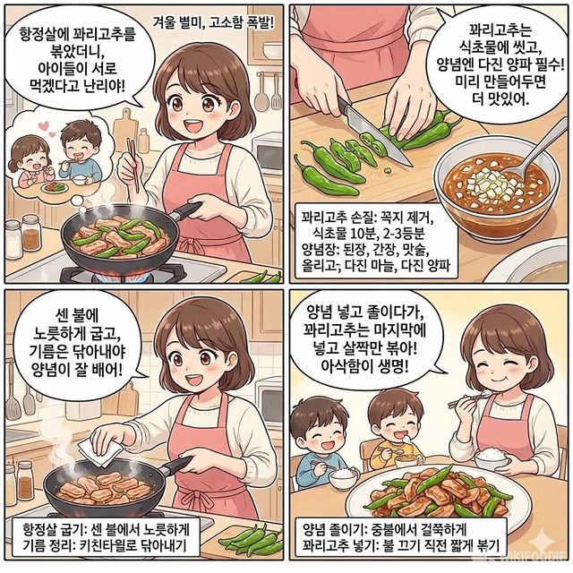 4컷 만화. / 위키푸디