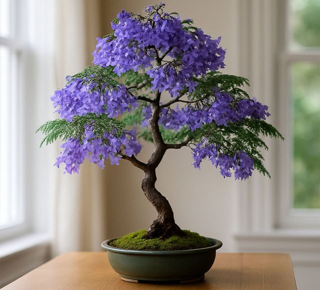 자카란다가 화분에 담겨있다. / Shutterstock AI Generator-shutterstock.com