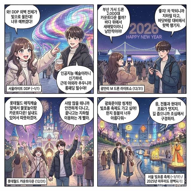 4컷 만화. / 위키푸디