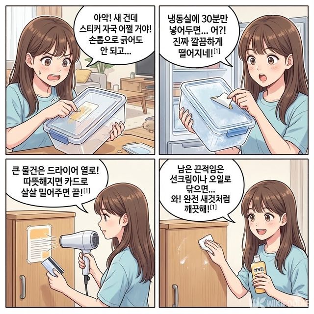 4컷 만화. / 위키푸디