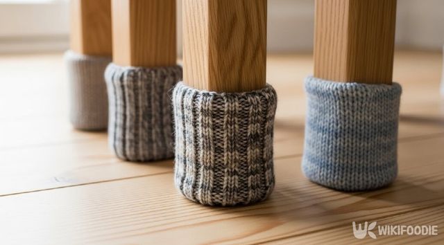 가구 다리 흠집 방지 패드 만든 자료 사진. / 위키푸디