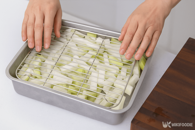 무김치 만드는 자료 사진. / 위키푸디