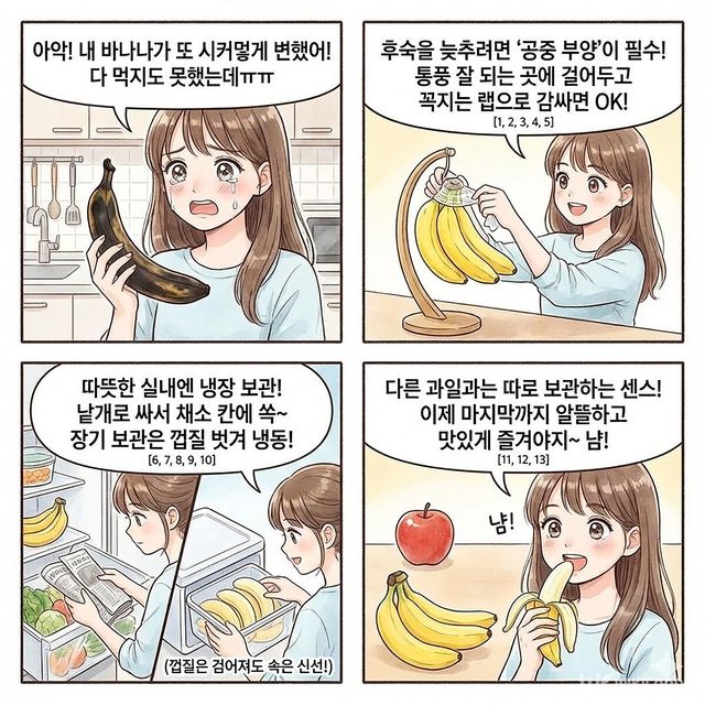 4컷 만화. / 위키푸디