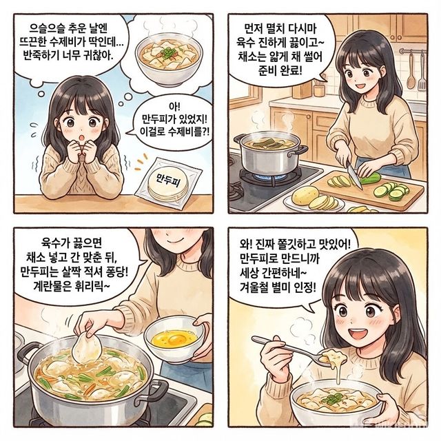 4컷 만화. / 위키푸디