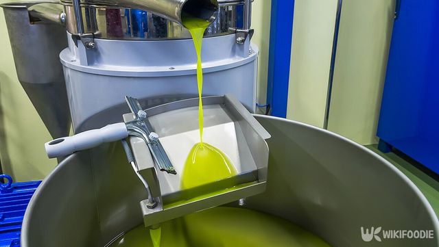 압축된 올리브에서 갓 추출된 올리브유가 여과 장치를 통해 떨어지는 모습이다. / muph-shutterstock.com