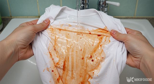 옷에 묻은 얼룩 지우는 법. / 위키푸디