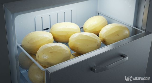 감자를 냉동실에 보관한 모습. / 위키푸디