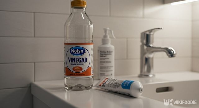 식초와 치약. / 위키푸디