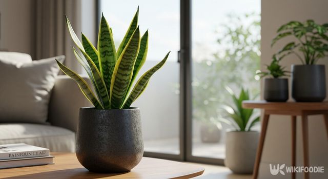 산세베리아 화분. / 위키푸디