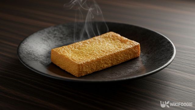 유부가 접시 위에 올려져 있다. / 위키푸디