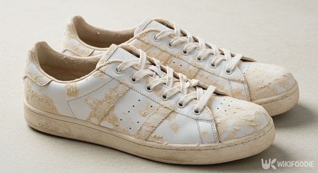 더러워진 운동화에 밀가루 풀을 바른 모습. / 위키푸디