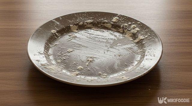 그릇에 밀가루를 뿌린 모습. / 위키푸디