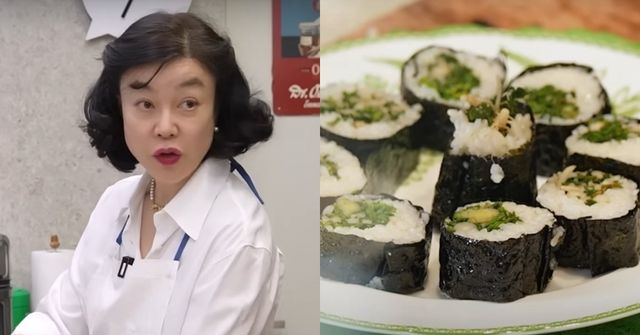 방송인 최화정이 김밥을 만들 때 넣는 비밀 재료에 대해 공개했다. / 유튜브 채널 '안녕하세요 최화정이에요'