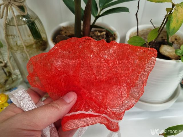 양파망은 식물 거름망으로 대체할 수 있다. / 위키푸디