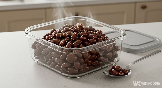 완성된 강낭콩 콩자반. / 위키푸디