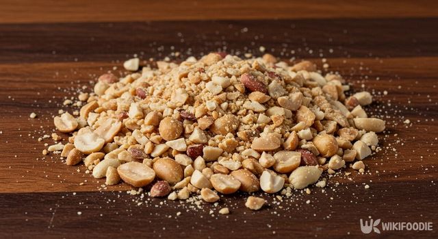 으깬 땅콩. / 위키푸디