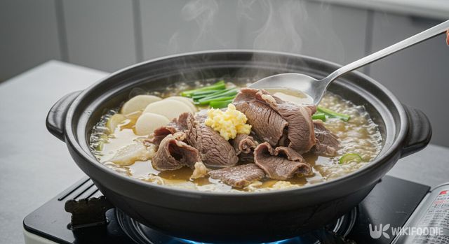 15분 차돌박이 갈비탕 자료사진. / 위키푸디