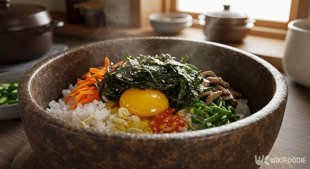 눈개승마 비빔밥 자료사진. / 위키푸디