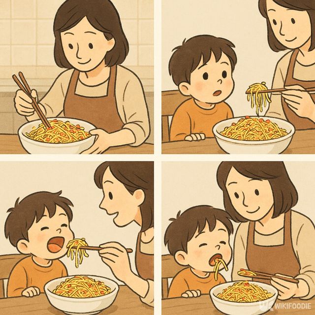 콩나물무침 네컷만화. / 위키푸디