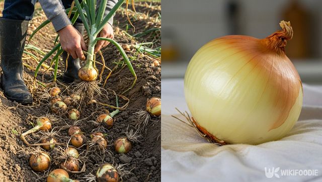 양파 얼룩 자료사진. / 위키푸디