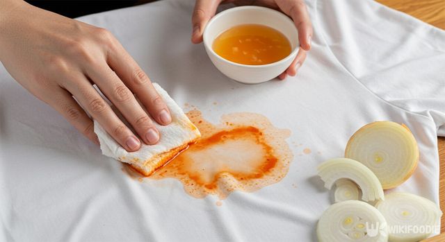 양파와 김칫국물 얼룩 자료사진. / 위키푸디