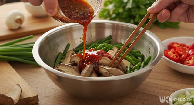 매콤새송이버섯무침 레시피 만드는 법. / 위키푸디