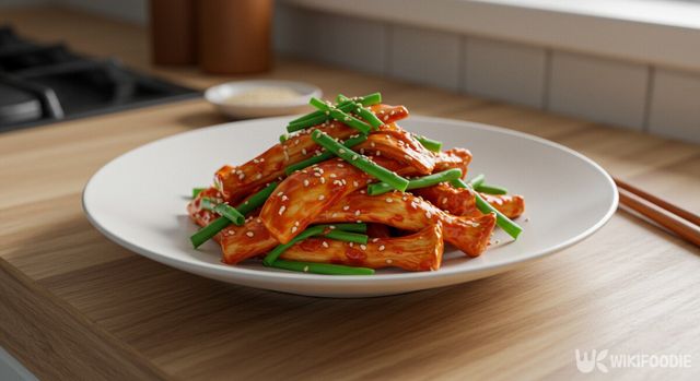 매콤새송이버섯볶음&무침 레시피 만드는 법. / 위키푸디