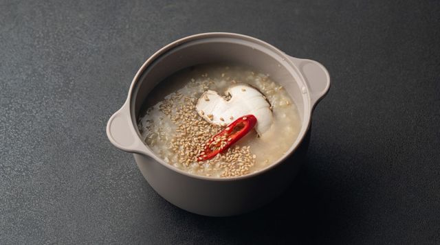 오리영양죽 메뉴 사진. / 압도오리불고기 용인역북점