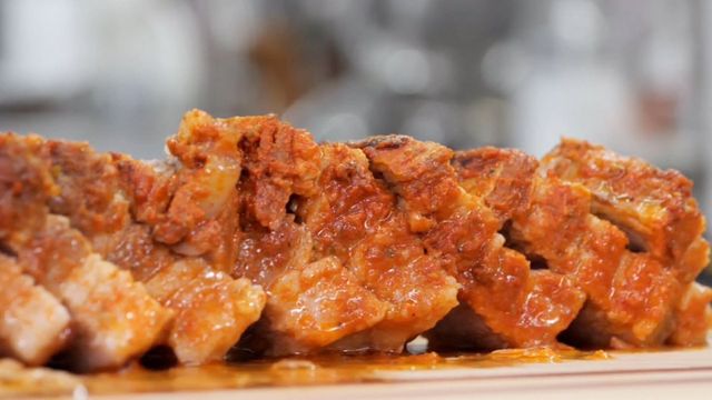 완성된 매콤삼겹수육. / KBS2 '신상출시 편스토랑'