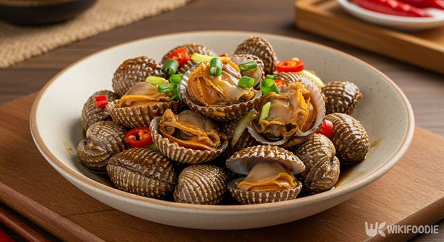 꼬막 요리 레시피 자료사진. / 위키푸디