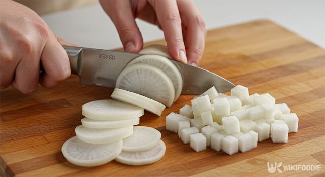 플레인요구르트 깍두기 만드는 순서. / 위키푸디